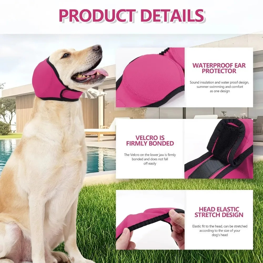 Dog Calming Earmuffs - Noise Reduction & Waterproof Headcover