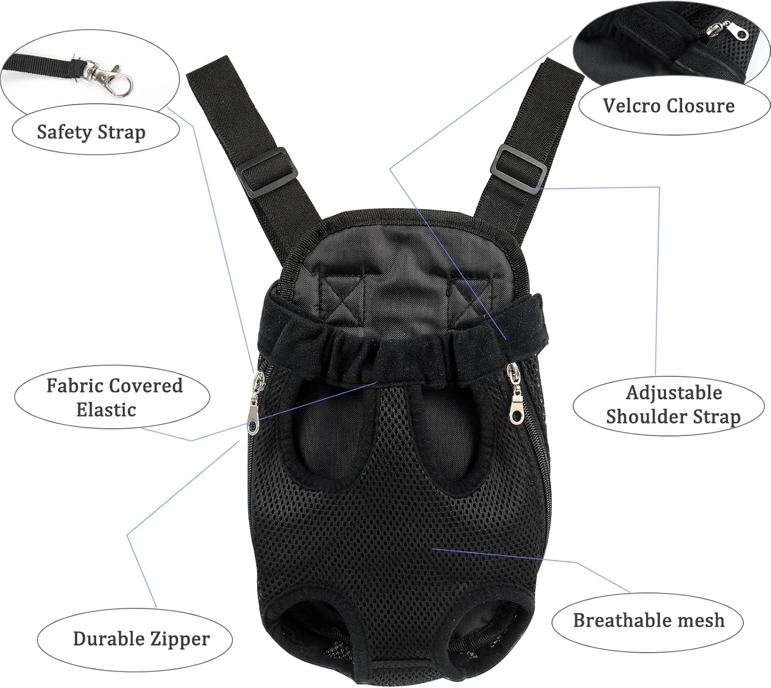 Adjustable Pet Carrier Backpack for Hiking & Travel