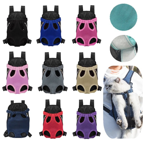 Double Shoulder Breathable Pet Carrier Backpack