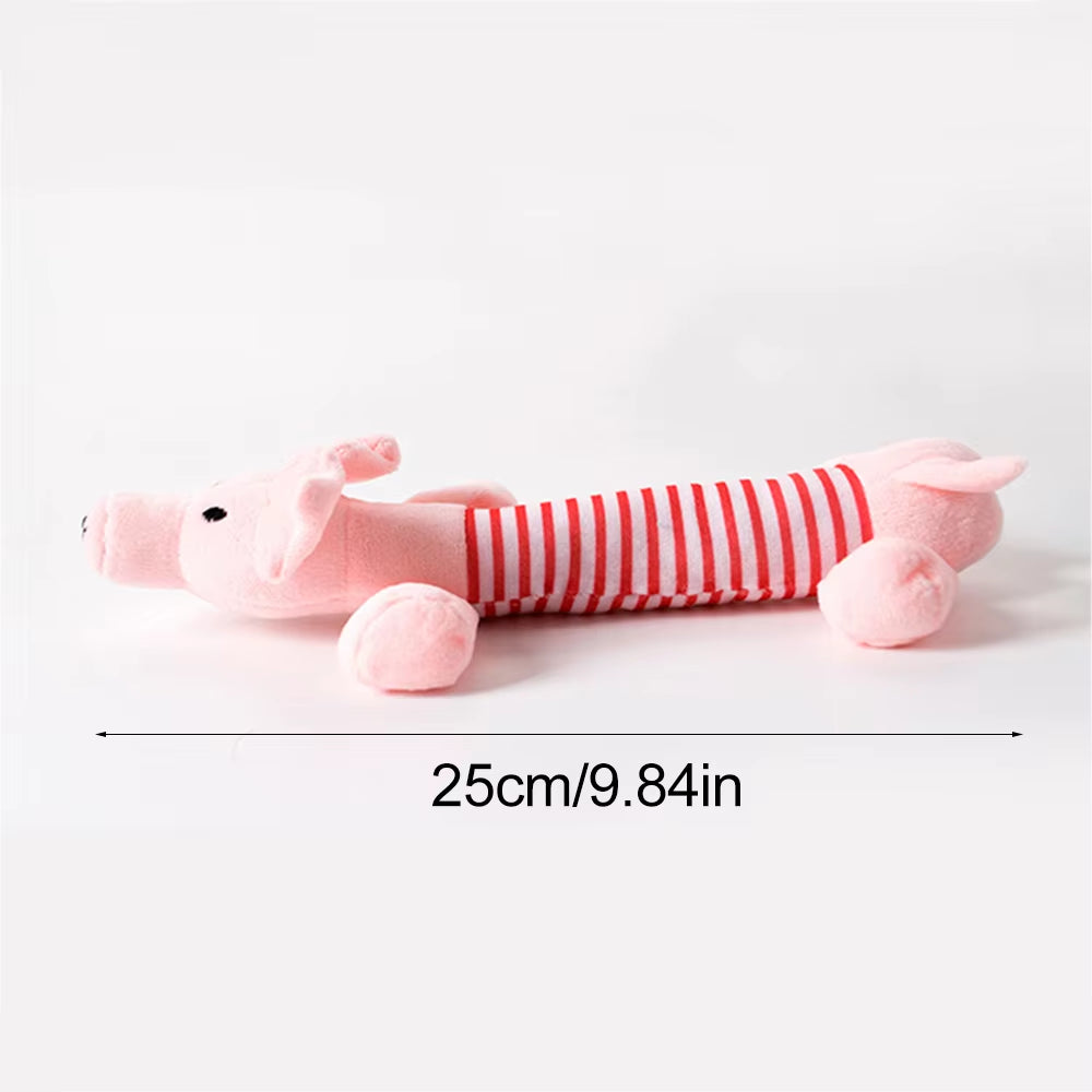 No-Stuffing Squeaky Plush Dog Toy