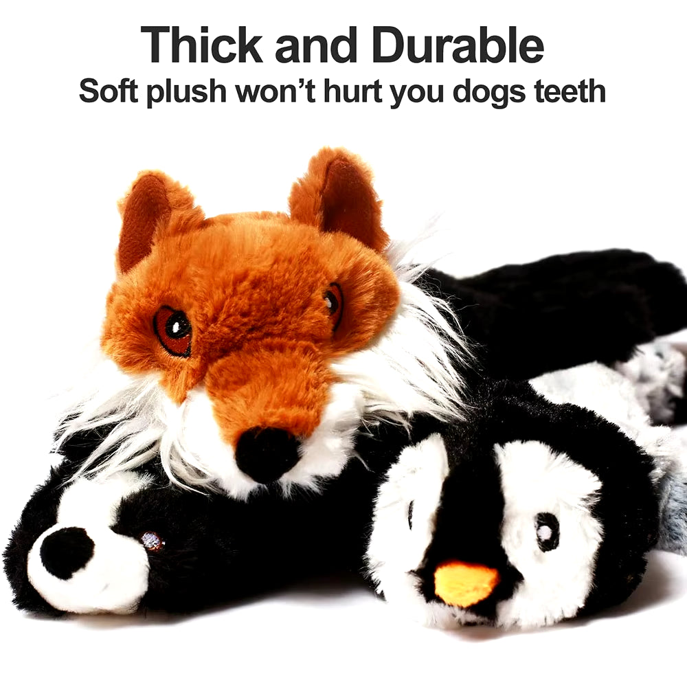 No-Stuffing Squeaky Plush Dog Toy
