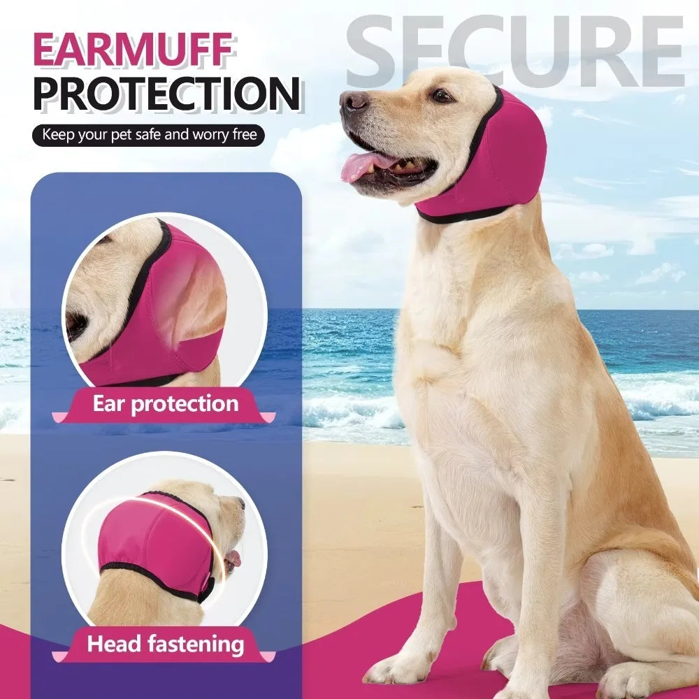 Dog Calming Earmuffs - Noise Reduction & Waterproof Headcover