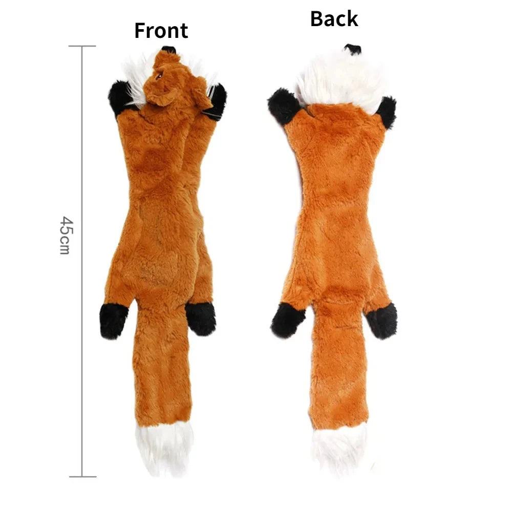 No-Stuffing Squeaky Plush Dog Toy