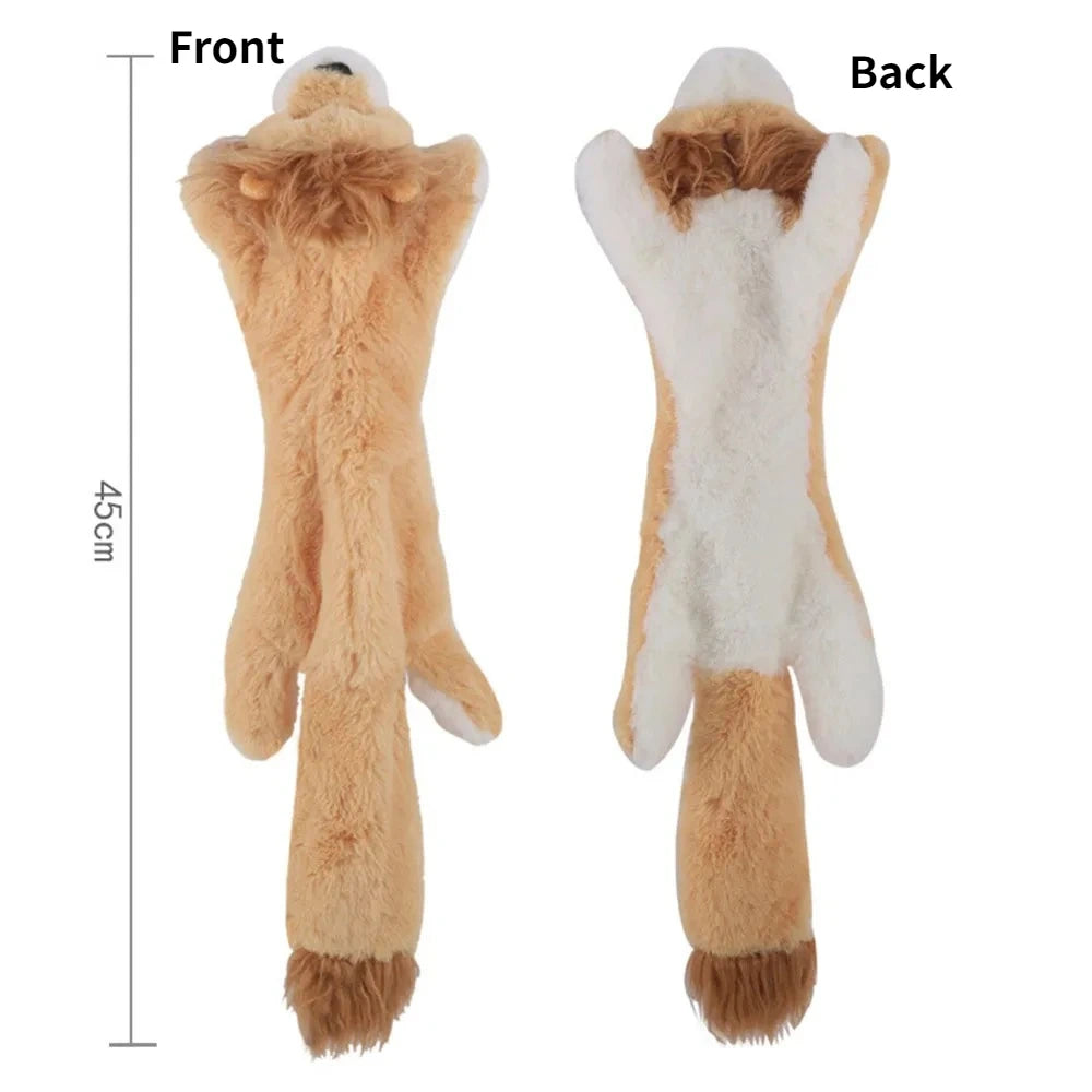 No-Stuffing Squeaky Plush Dog Toy
