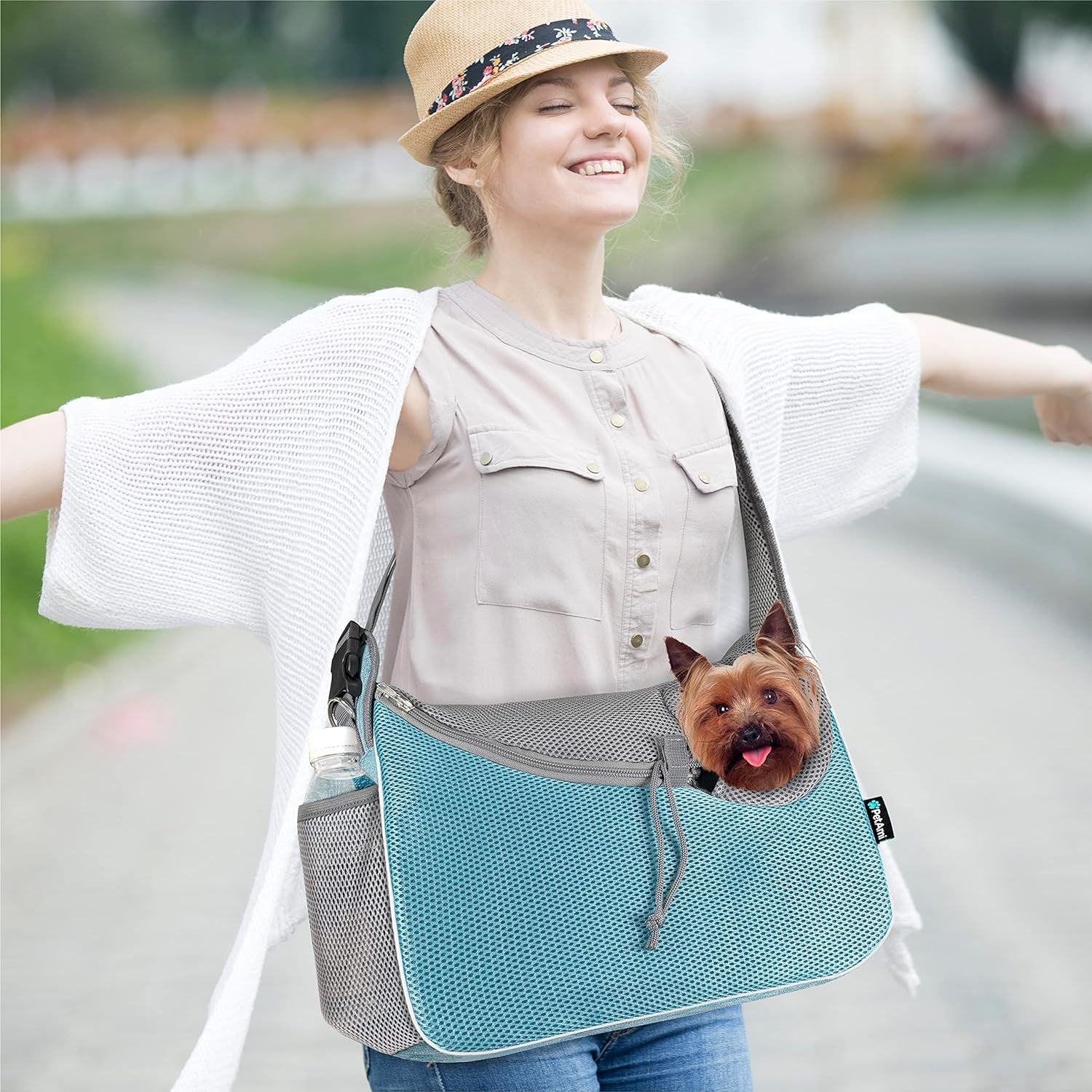 Hands-Free Sling Carrier for Small Dogs & Cats
