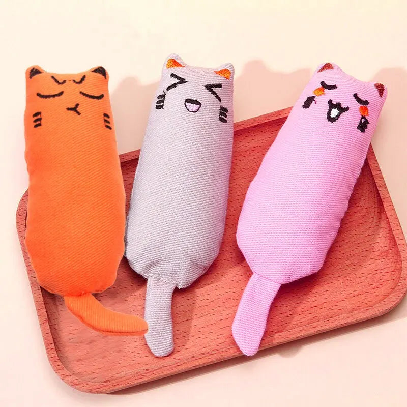 Catnip Plush Pillow Cat Chew Toy