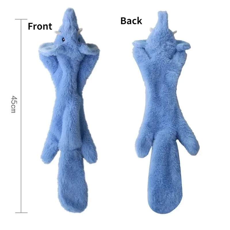 No-Stuffing Squeaky Plush Dog Toy