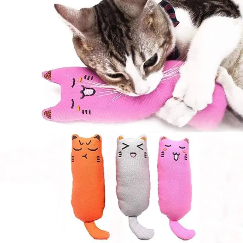 Catnip Plush Pillow Cat Chew Toy