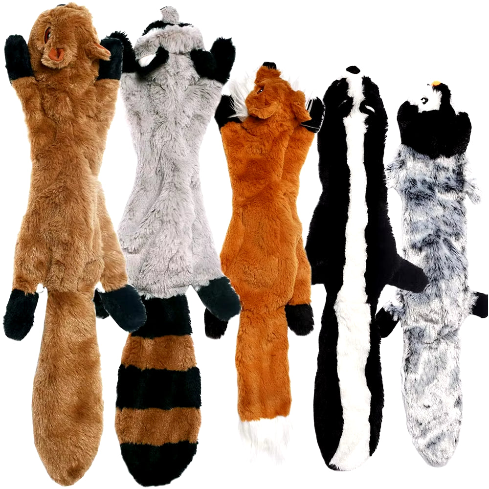 No-Stuffing Squeaky Plush Dog Toy